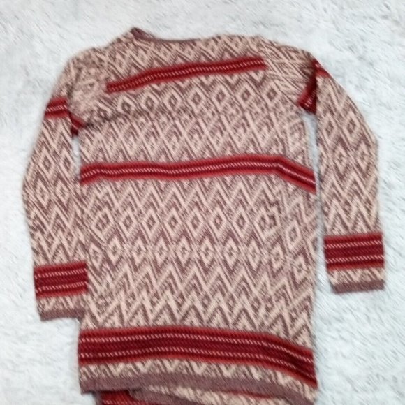Ruby Moon Womens Cardigan Sweater Aztec Large Wool Multicolor Wrap Open Front - Picture 3 of 12